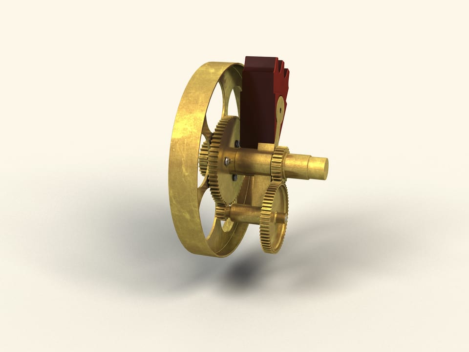 Mechanisms by P. L. Tchebyshev — Epicyclic gear of arithmometer — Reconstruction