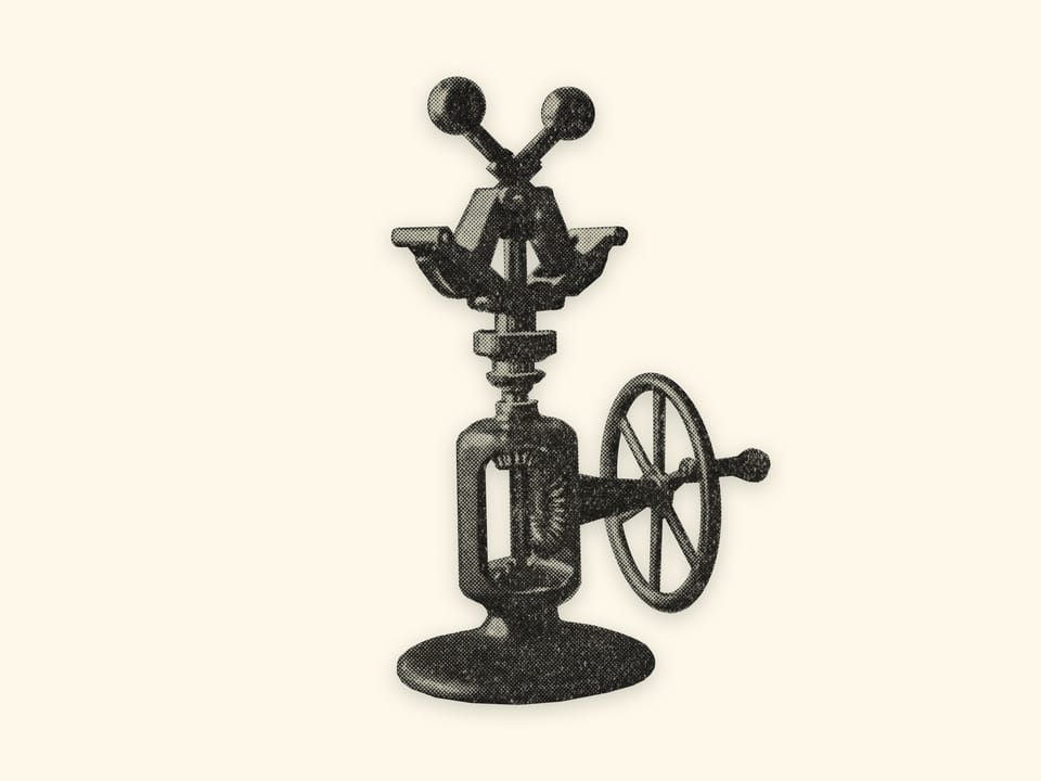 Mechanisms by P. L. Tchebyshev — Centrifugal governor — Model by Tchebyshev (reproduction)