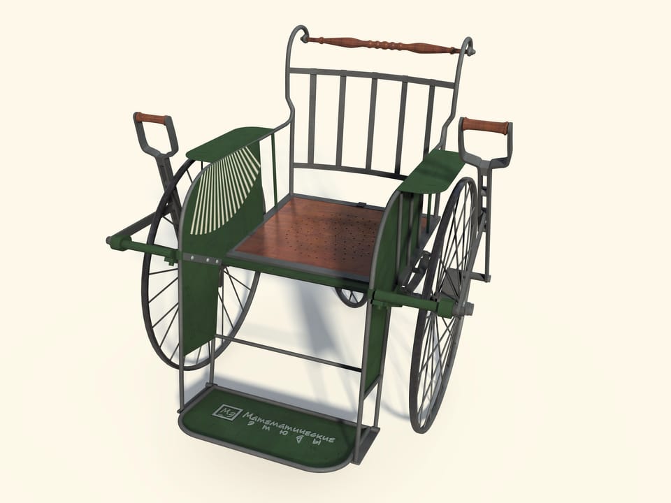 Mechanisms by P. L. Tchebyshev — Wheelchair — Reconstruction