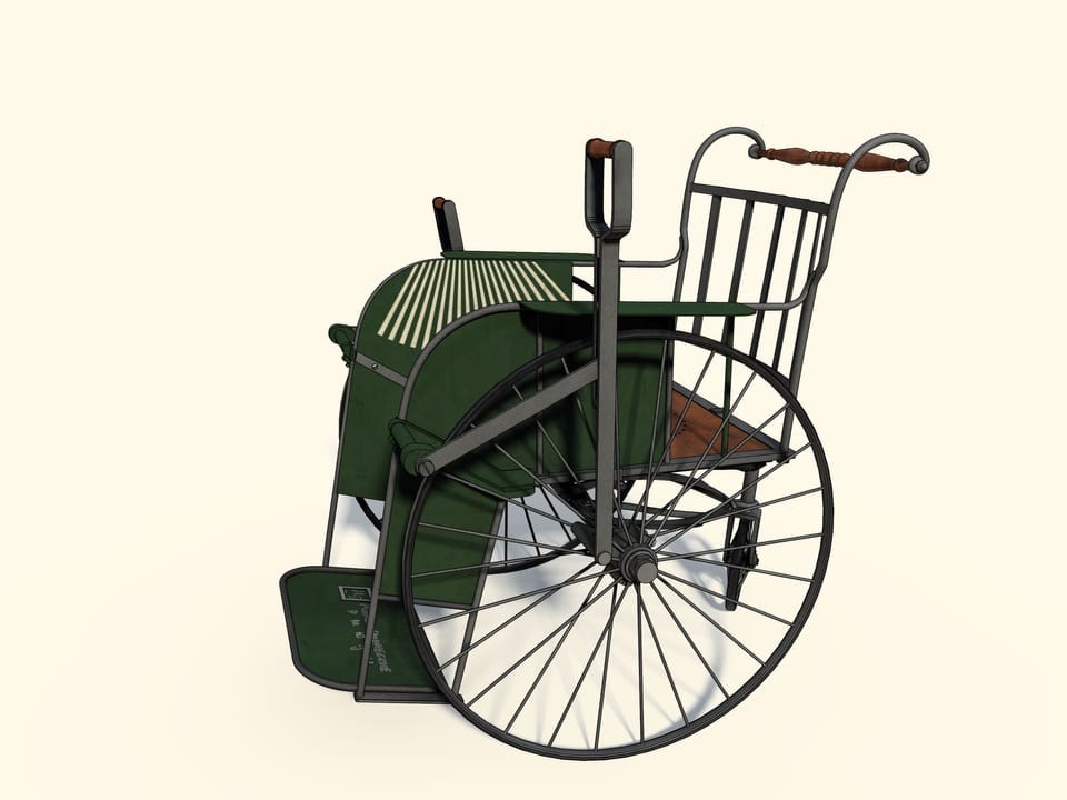 Mechanisms by P. L. Tchebyshev — Wheelchair — Reconstruction